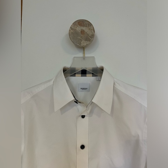 BURBERRY White Collar Button Up Shirt - Picture 2 of 3